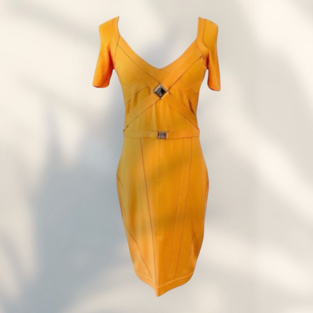 VERSACE COLLECTION RUNWAY MEDUSA CAYENNE Dress Size 46